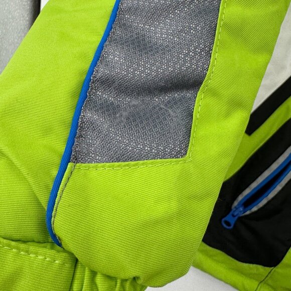 Brugi junior boys winter jacket coat green boys size large Extra Large age 11/1 - Picture 7 of 13